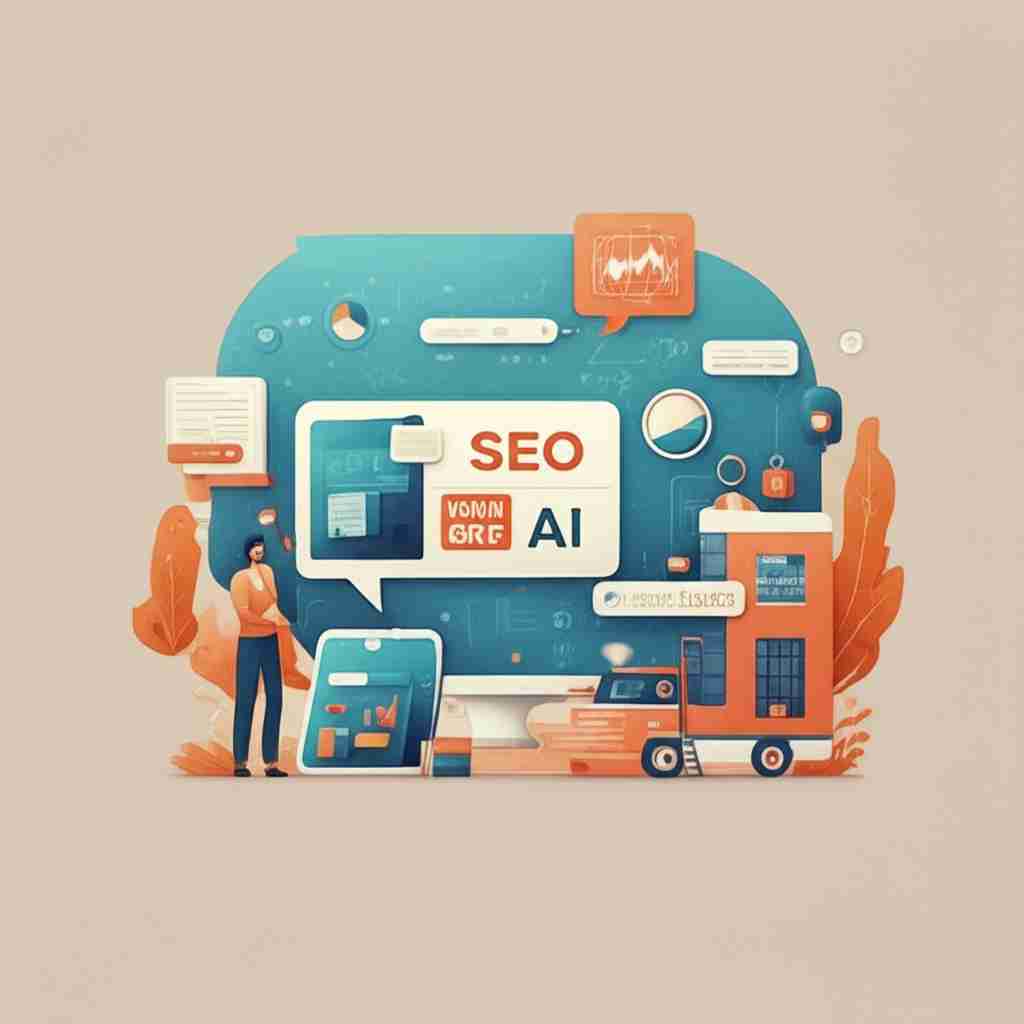 An image illustrating Local SEO Automation with AI