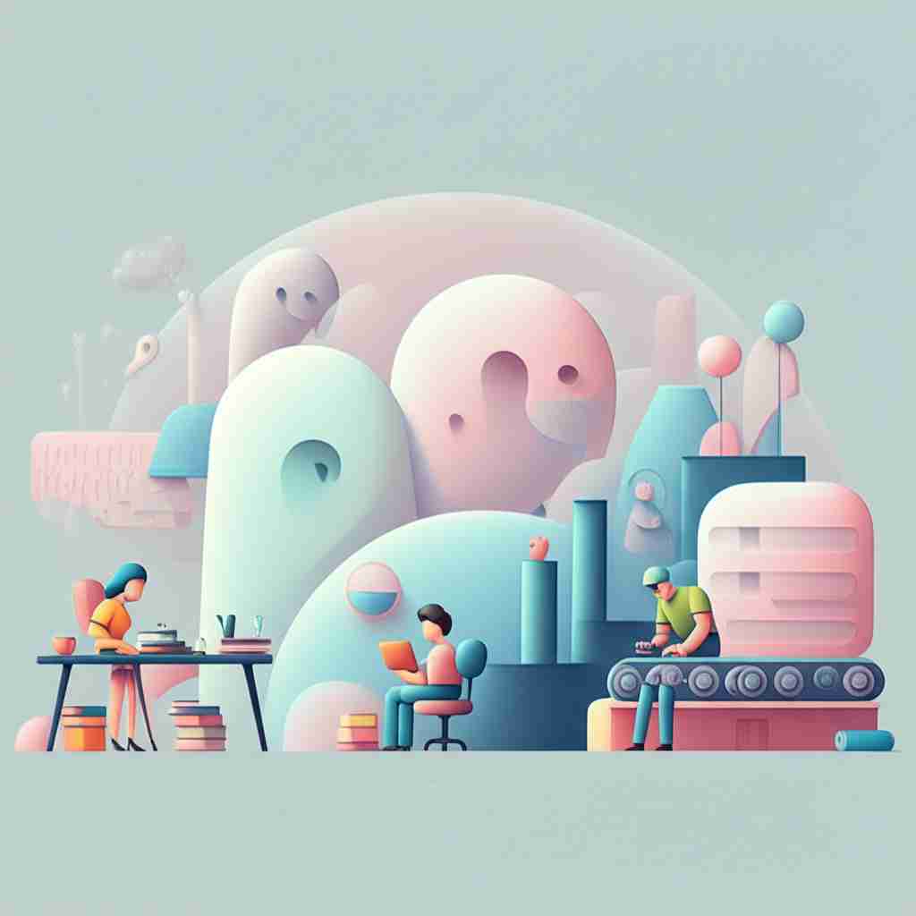 An image illustrating The AI industrial revolution puts middle-class workers under threat this time